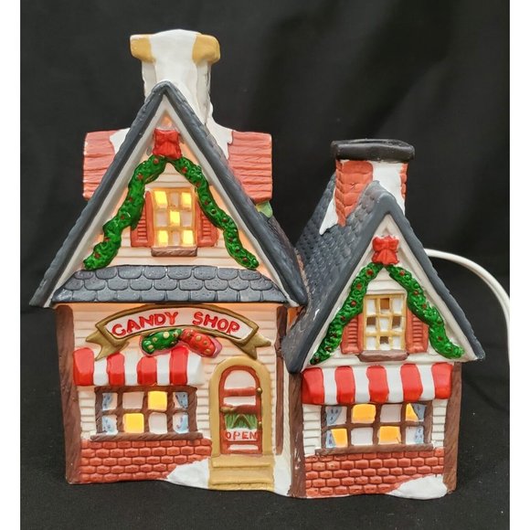 Dickens Keepsake O'well CANDY SHOP Christmas Village building store shoppe 1994 - Picture 3 of 7